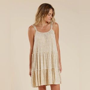 Rylee + Cru | Women's tiered mini dress (marigold)